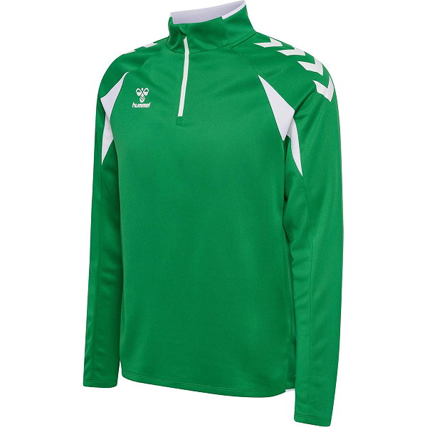 Hummel Core 2.0 Ziptop Hommes - Vert / Blanc