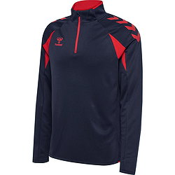 Hummel Core 2.0 Ziptop Hommes - Marine / Rouge