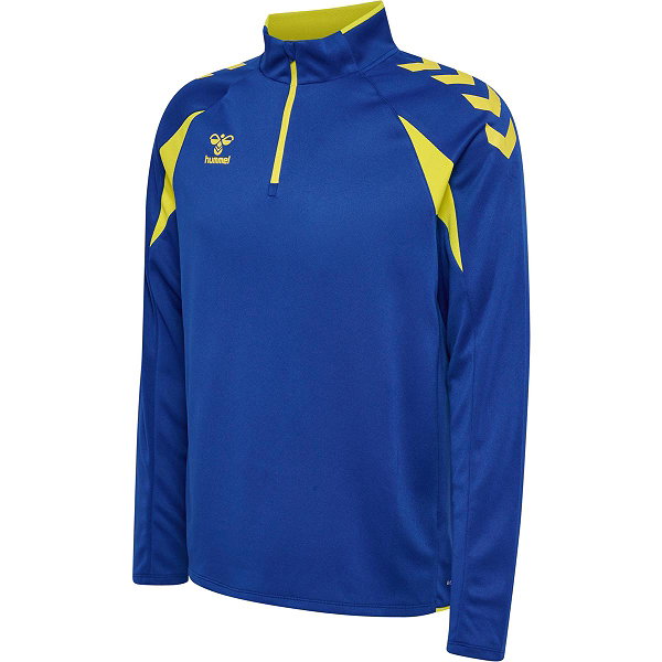 Hummel Core 2.0 Ziptop Hommes - Royal / Jaune