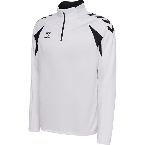 Hummel Core 2.0 Ziptop Hommes - Blanc / Noir
