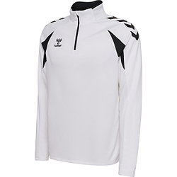 Hummel Core 2.0 Ziptop Hommes - Blanc / Noir