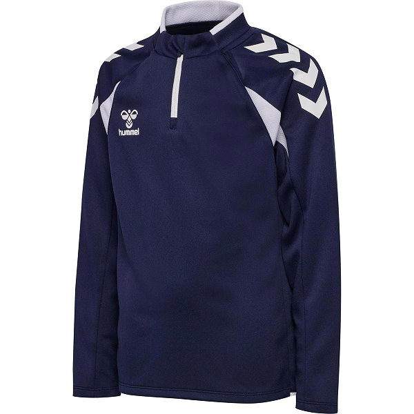 Hummel Core 2.0 Ziptop Enfants - Marine / Blanc