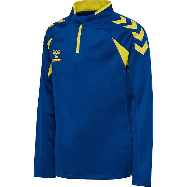 Hummel Core 2.0 Ziptop Kinder - Royal / Gelb