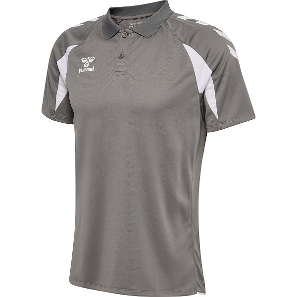 Hummel Core 2.0 Polo Hommes - Gris / Blanc
