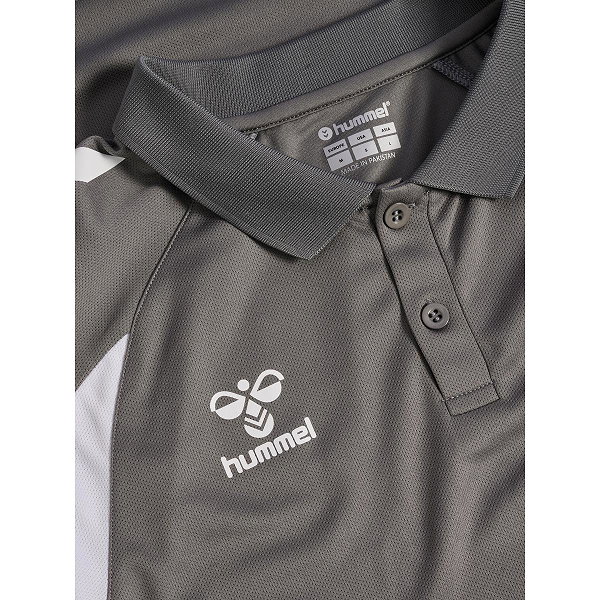 Hummel Core 2.0 Polo Hommes - Gris / Blanc