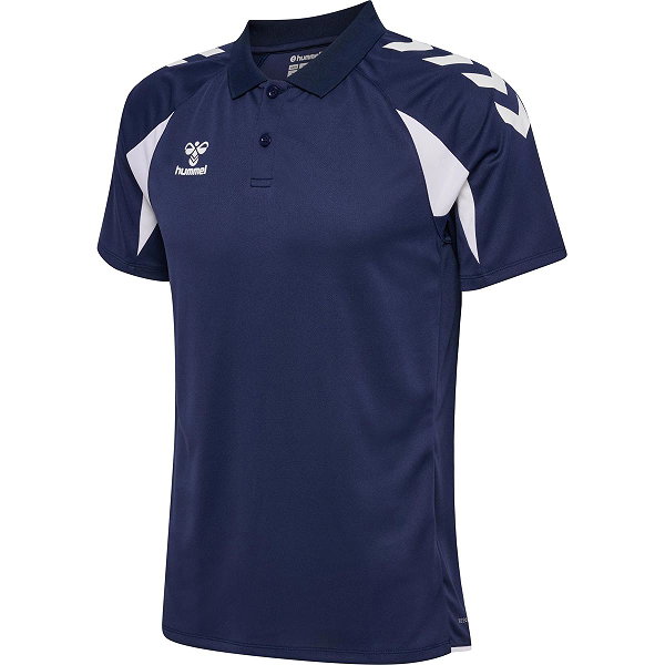 Hummel Core 2.0 Polo Hommes - Marine / Blanc