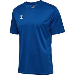 Hummel Essential Maillot Manches Courtes Hommes - Royal / Blanc