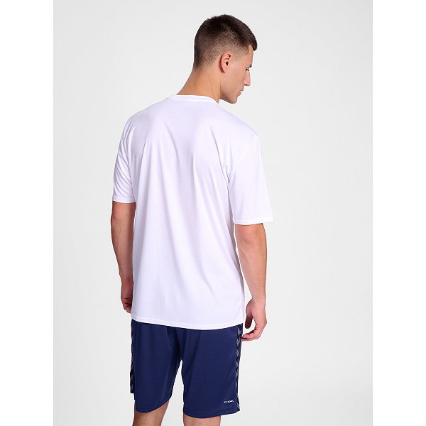 Hummel Essential Maillot Manches Courtes Hommes - Blanc