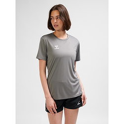 Voorvertoning: Hummel Essential Shirt Korte Mouw Dames - Grijs