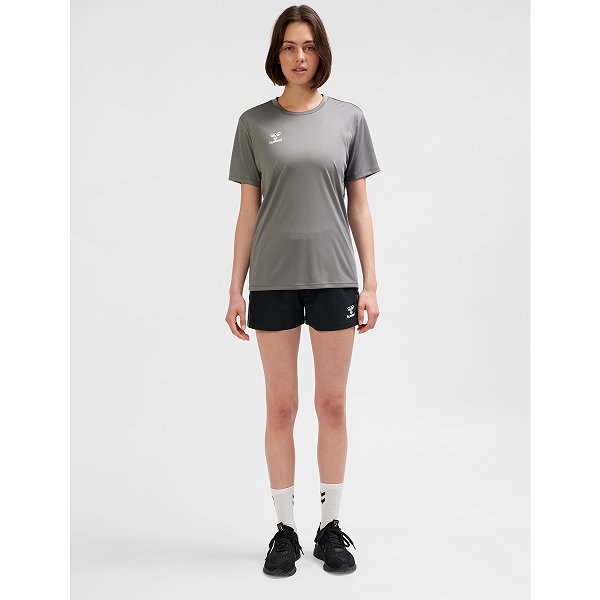 Hummel Essential Shirt Korte Mouw Dames - Grijs