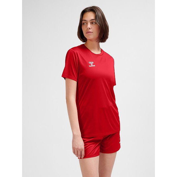 Hummel Essential Shirt Korte Mouw Dames - Rood