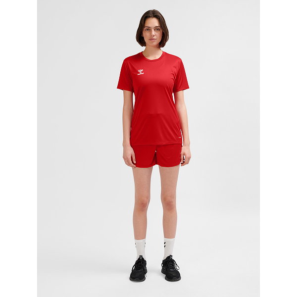 Hummel Essential Shirt Korte Mouw Dames - Rood