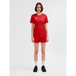 Voorvertoning: Hummel Essential Shirt Korte Mouw Dames - Rood