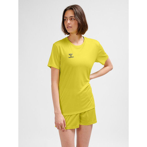 Hummel Essential Maillot Manches Courtes Femmes - Jaune Clair