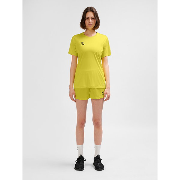 Hummel Essential Maillot Manches Courtes Femmes - Jaune Clair