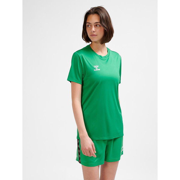 Hummel Essential Maillot Manches Courtes Femmes - Vert