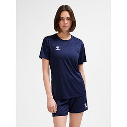 Présentation: Hummel Essential Maillot Manches Courtes Femmes - Marine