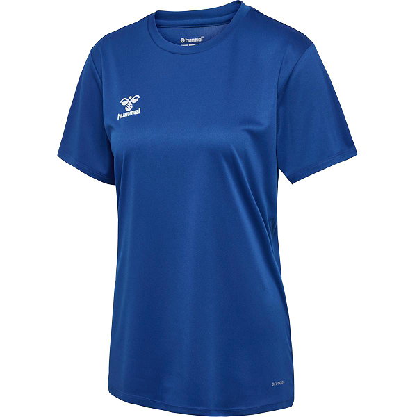 Hummel Essential Maillot Manches Courtes Femmes - Royal / Blanc