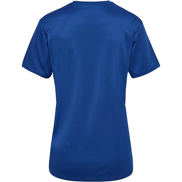 Hummel Essential Maillot Manches Courtes Femmes - Royal / Blanc