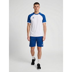 Présentation: Hummel Essential Short Hommes - Royal / Blanc
