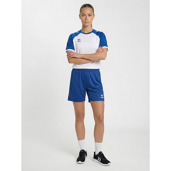 Hummel Essential Short Femmes - Royal / Blanc
