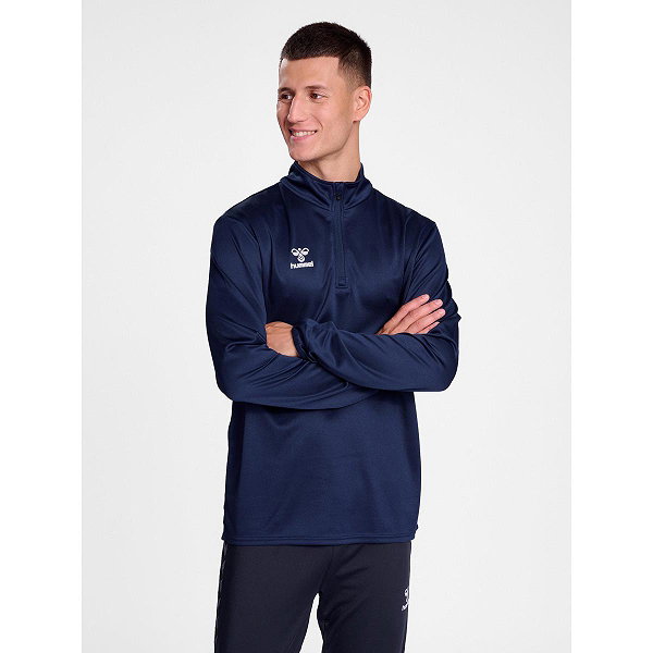 Hummel Essential Ziptop Hommes - Marine