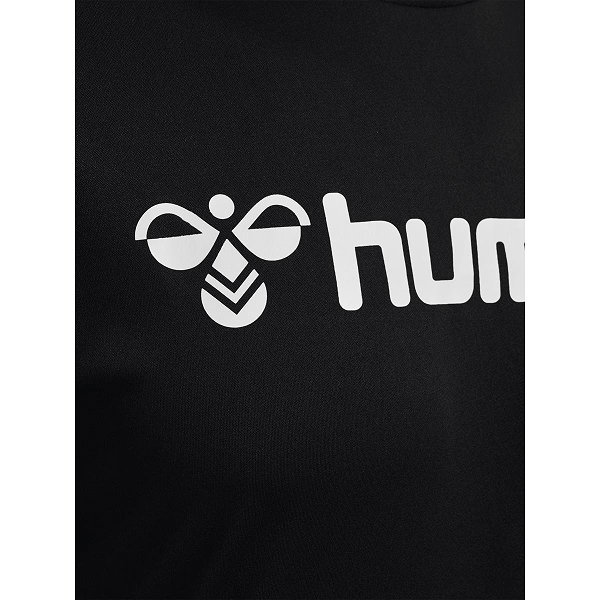 Hummel Logo T-Shirt Herren - Schwarz