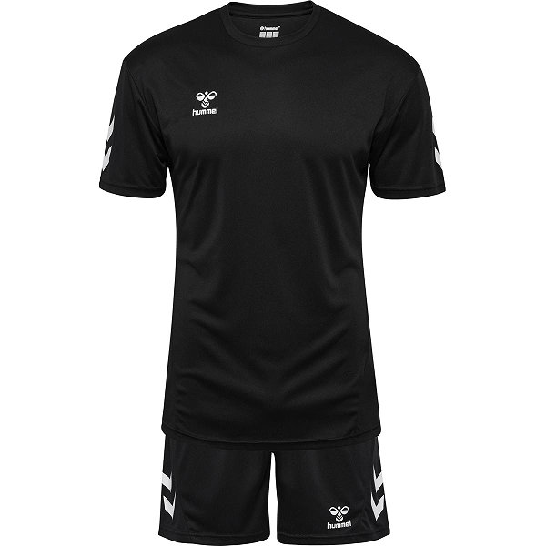 Hummel Logo Ensemble De Foot À Manches Courtes Hommes - Noir