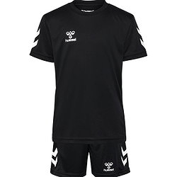 Hummel Logo Ensemble De Foot À Manches Courtes Enfants - Noir