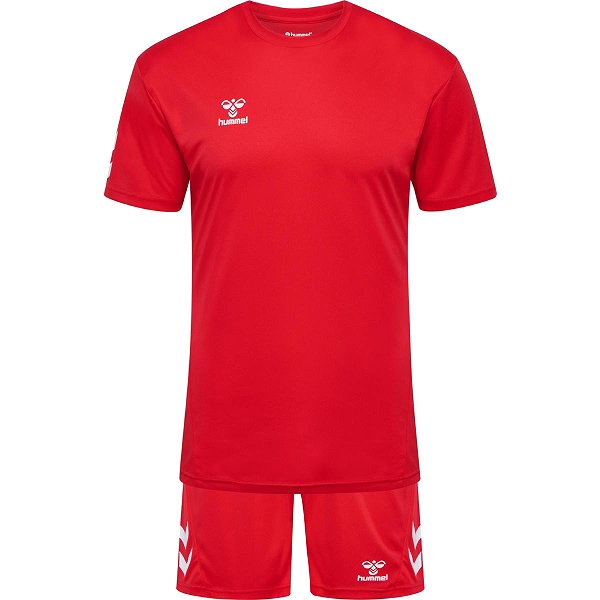 Hummel Logo Voetbalset Korte Mouw Heren - Rood