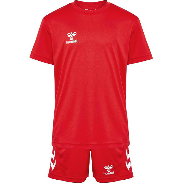 Hummel Logo Ensemble De Foot À Manches Courtes Enfants - Rouge
