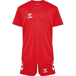 Hummel Logo Ensemble De Foot À Manches Courtes Enfants - Rouge