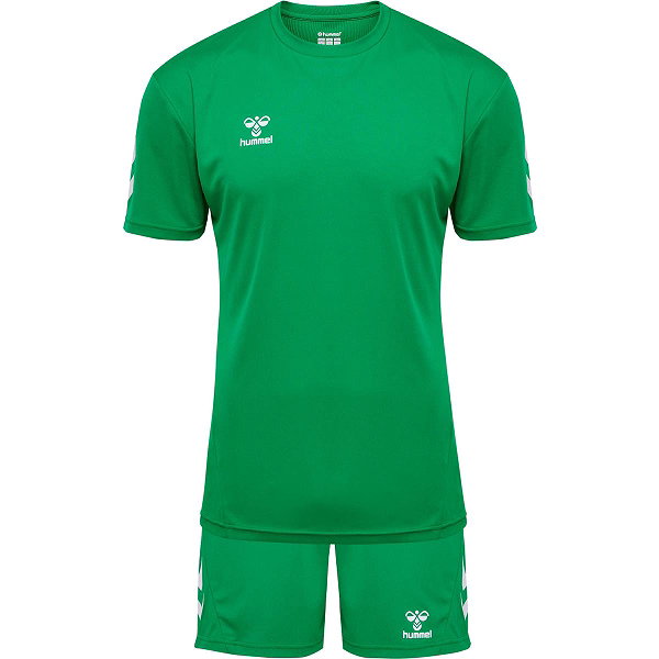 Hummel Logo Ensemble De Foot À Manches Courtes Hommes - Vert