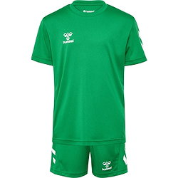 Hummel Logo Ensemble De Foot À Manches Courtes Enfants - Vert
