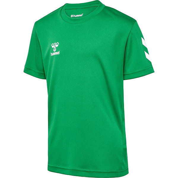 Hummel Logo Kurzarm-Fußballset Kinder - Grün
