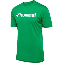 Hummel Logo T-Shirt Heren - Groen