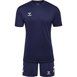 Hummel Logo Kurzarm-Fußballset Herren - Marine
