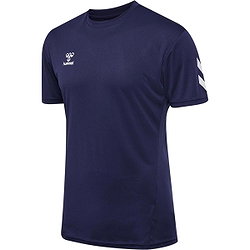 Présentation: Hummel Logo Ensemble De Foot À Manches Courtes Hommes - Marine