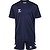Hummel Logo Kurzarm-Fußballset Kinder - Marine