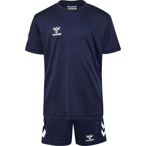 Hummel Logo Ensemble De Foot À Manches Courtes Enfants - Marine