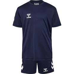 Hummel Logo Ensemble De Foot À Manches Courtes Enfants - Marine
