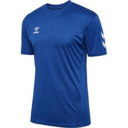 Vorschau: Hummel Logo Kurzarm-Fußballset Herren - Royal / Weiß