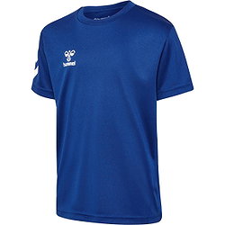Présentation: Hummel Logo Ensemble De Foot À Manches Courtes Enfants - Royal / Blanc