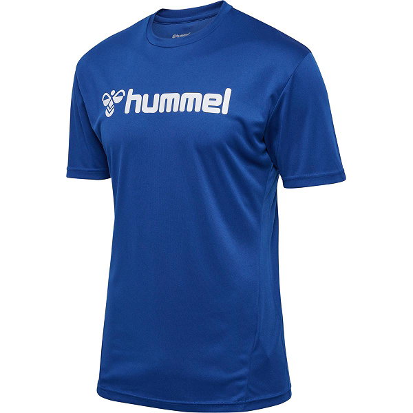 Hummel Logo T-Shirt Hommes - Royal / Blanc