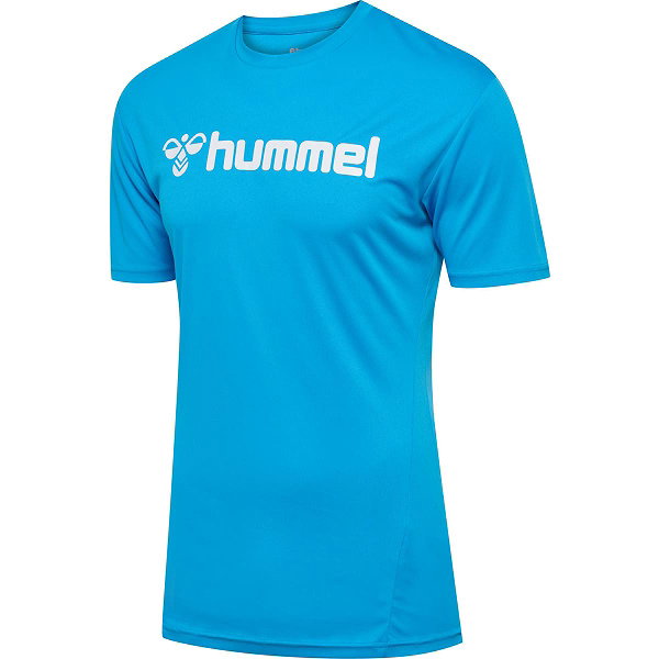Hummel Logo T-Shirt Hommes - Diva Blue