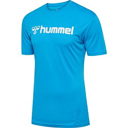 Hummel Logo T-Shirt Hommes - Diva Blue