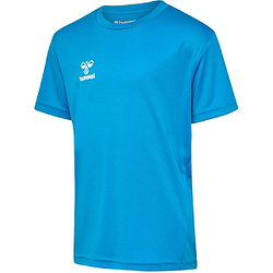 Présentation: Hummel Logo Ensemble De Foot À Manches Courtes Enfants - Diva Blue