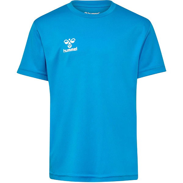 Hummel Logo Ensemble De Foot À Manches Courtes Enfants - Diva Blue