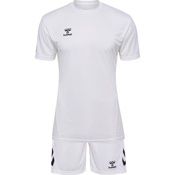 Hummel Logo Kurzarm-Fußballset Herren - Weiß