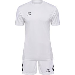 Hummel Logo Kurzarm-Fußballset Herren - Weiß